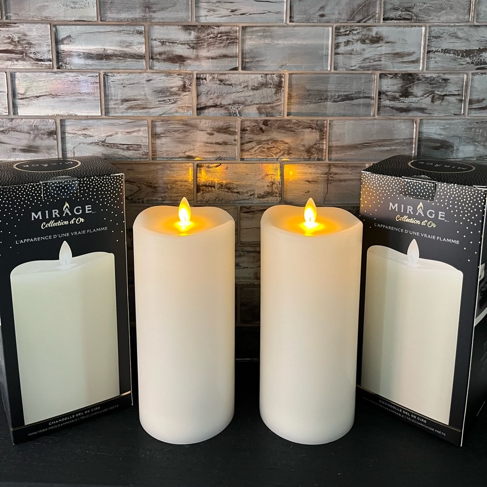 Set of Two Flameless Candles